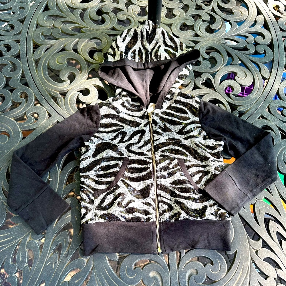 Truluv sequin zip up jacket